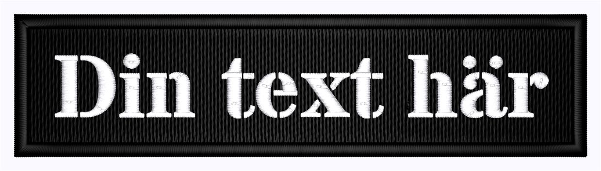 Patch 100x25 skarpa hörn