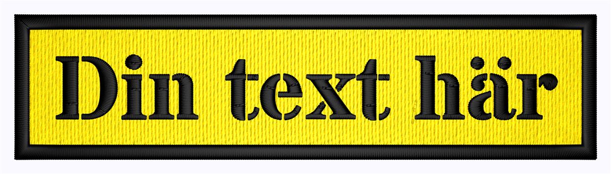 Patch 100x25 skarpa hörn