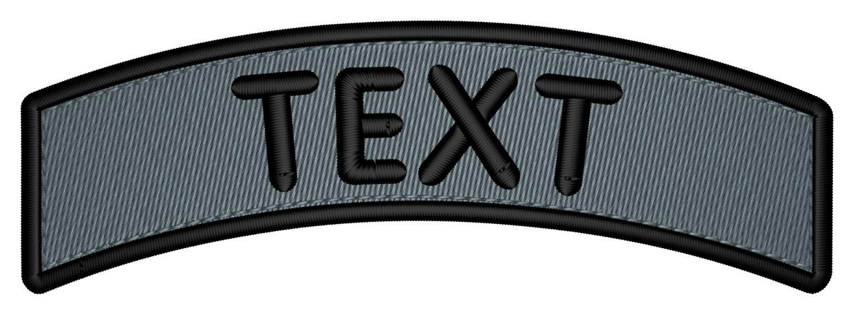Tygmärke (patch) bågformad 100x25mm