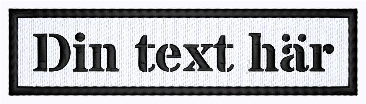 Patch 100x25 skarpa hörn