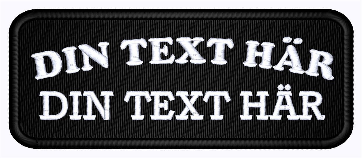 Patch 100x40mm Runda hörn