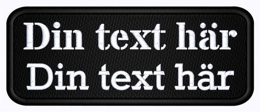 Patch 100x40mm Runda hörn