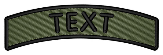 Tygmärke (patch) bågformad 90x20mm