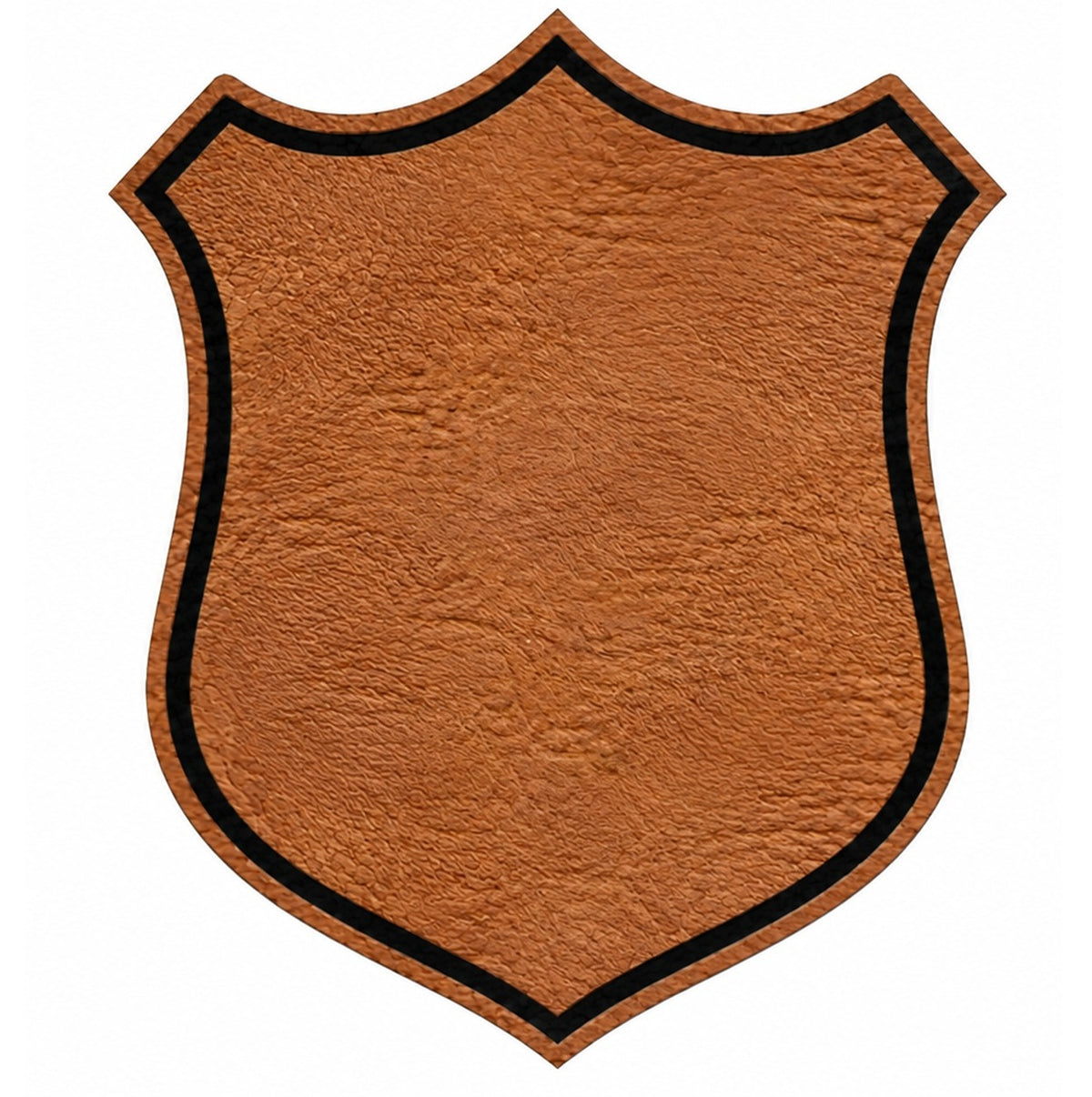 Konstläderpatch (Rawhide brown) treuddad