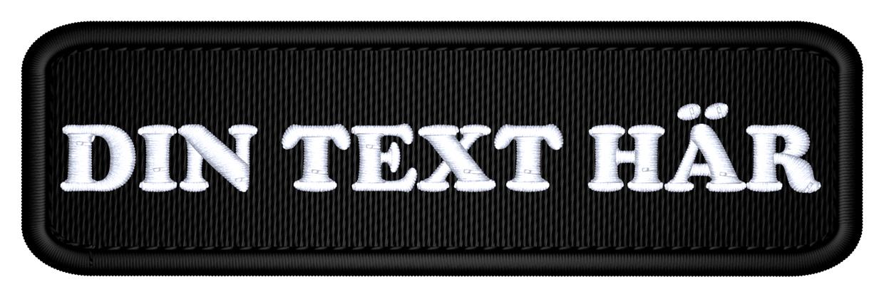 Patch 100x30mm Runda hörn