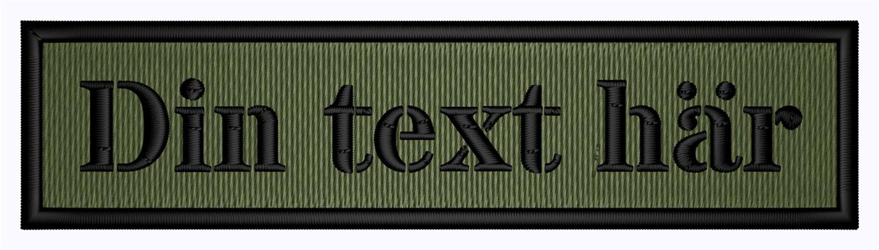 Patch 100x25 skarpa hörn