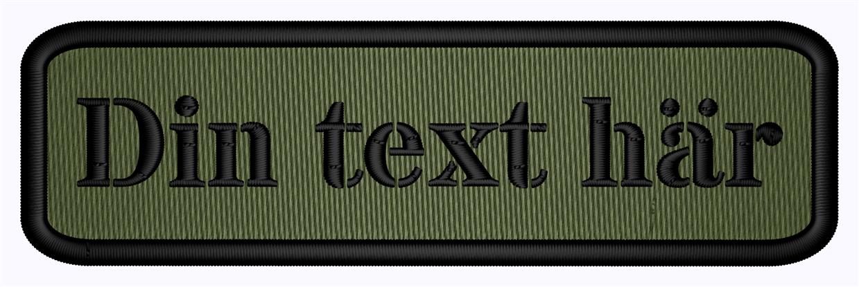 Patch 100x30mm Runda hörn