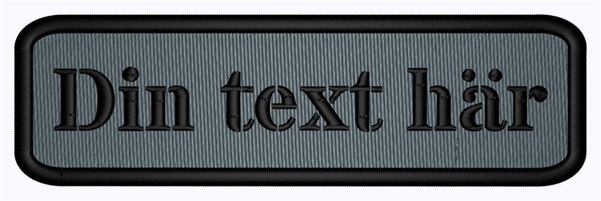 Patch 100x30mm Runda hörn