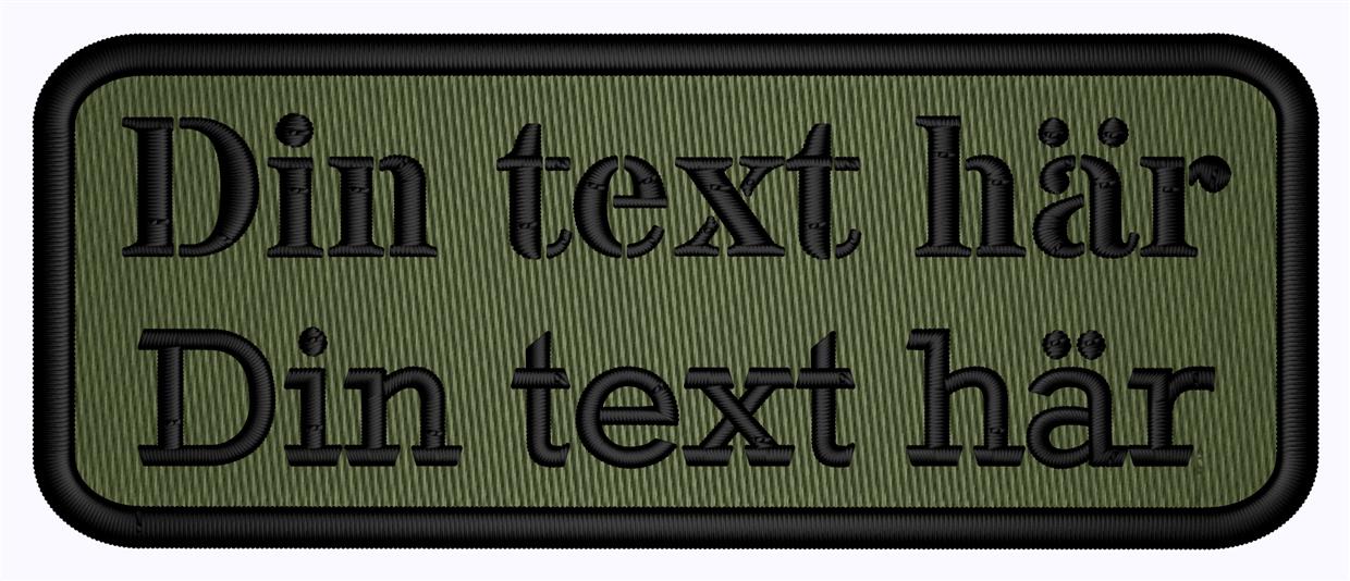 Patch 100x40mm Runda hörn