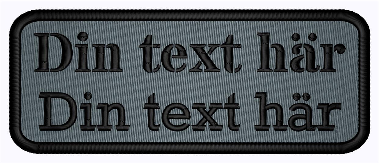 Patch 100x40mm Runda hörn