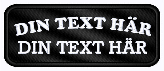 Patch 100x40mm Runda hörn