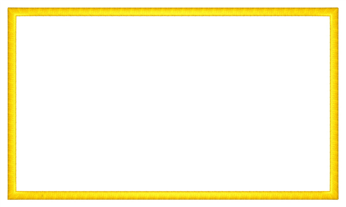 Bildpatch, rektangel gul ram