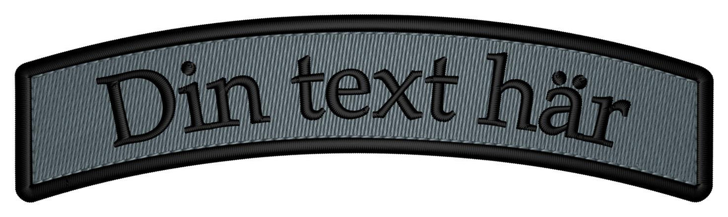 Tygmärke (patch) bågformad 120x25mm