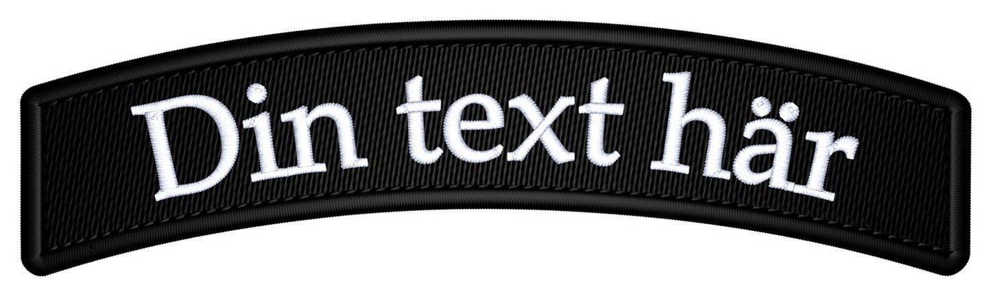 Tygmärke (patch) bågformad 120x25mm