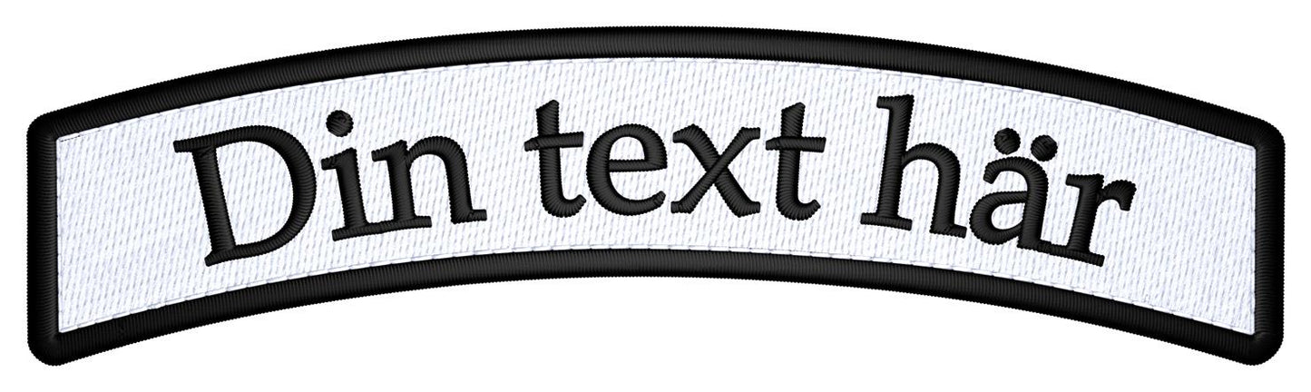 Tygmärke (patch) bågformad 120x25mm