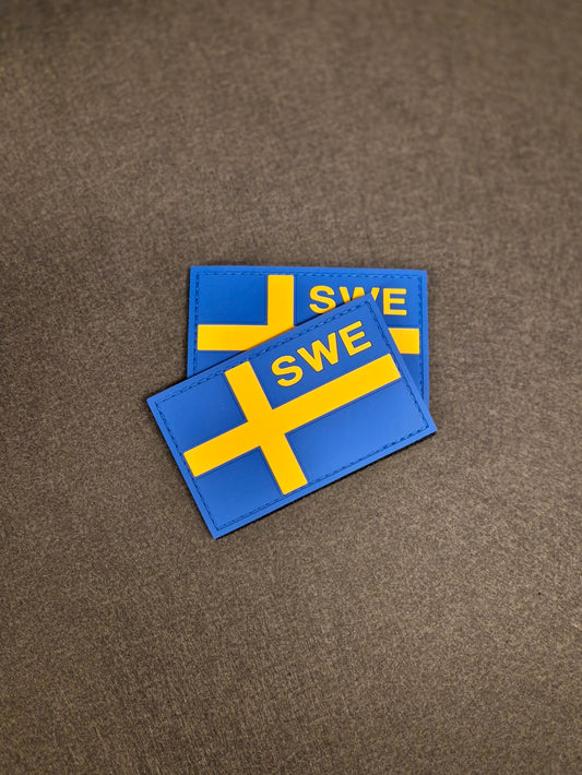 SWE Pvc, gummipatch Blå/gul