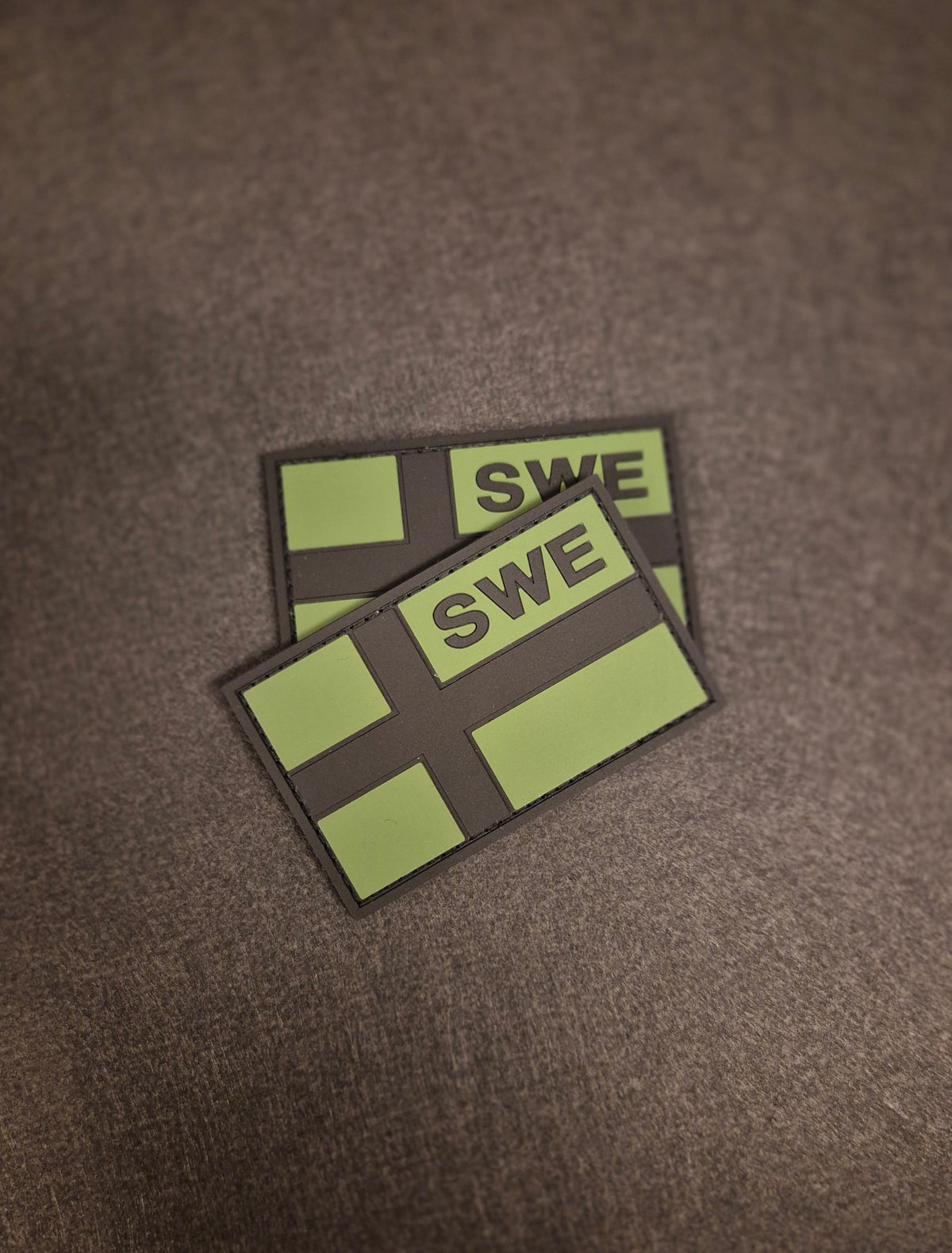 SWE Pvc, gummipatch army green