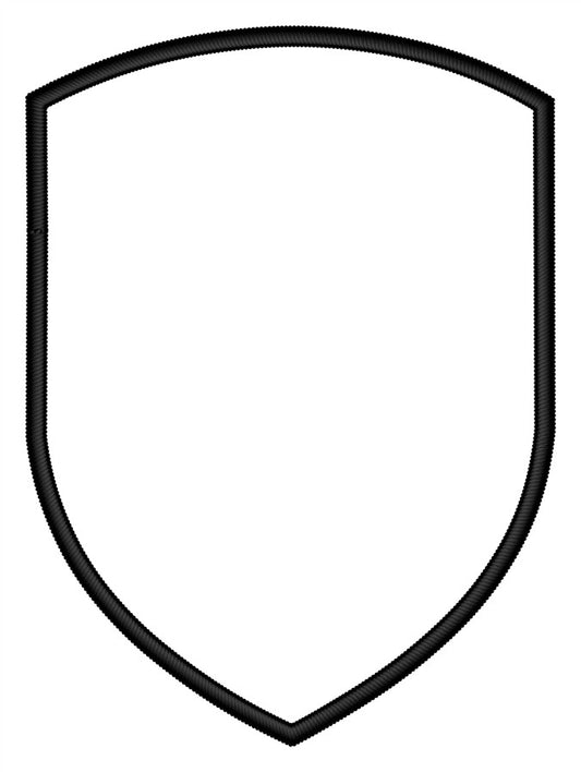 Bildpatch, sköld svart ram